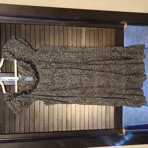 Old Navy Dress, ruffled neck and bottom, size L, with black liner to wear under